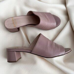 Gravitypope pink leather mules, size 38.5
